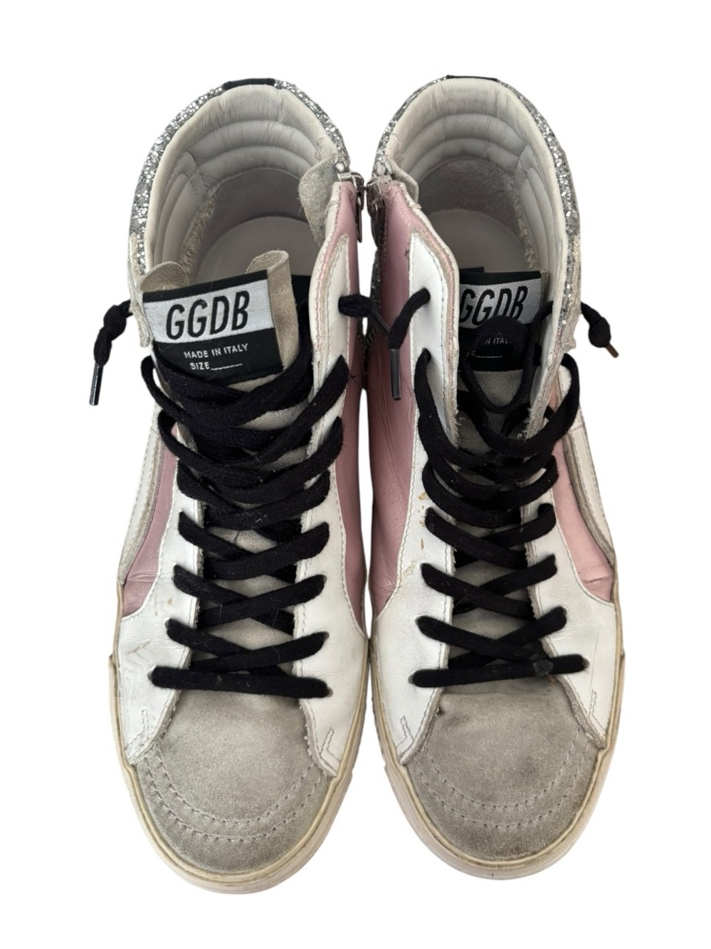 Golden Goose Slide Glitter High Top Sneaker - Picture 4 of 10